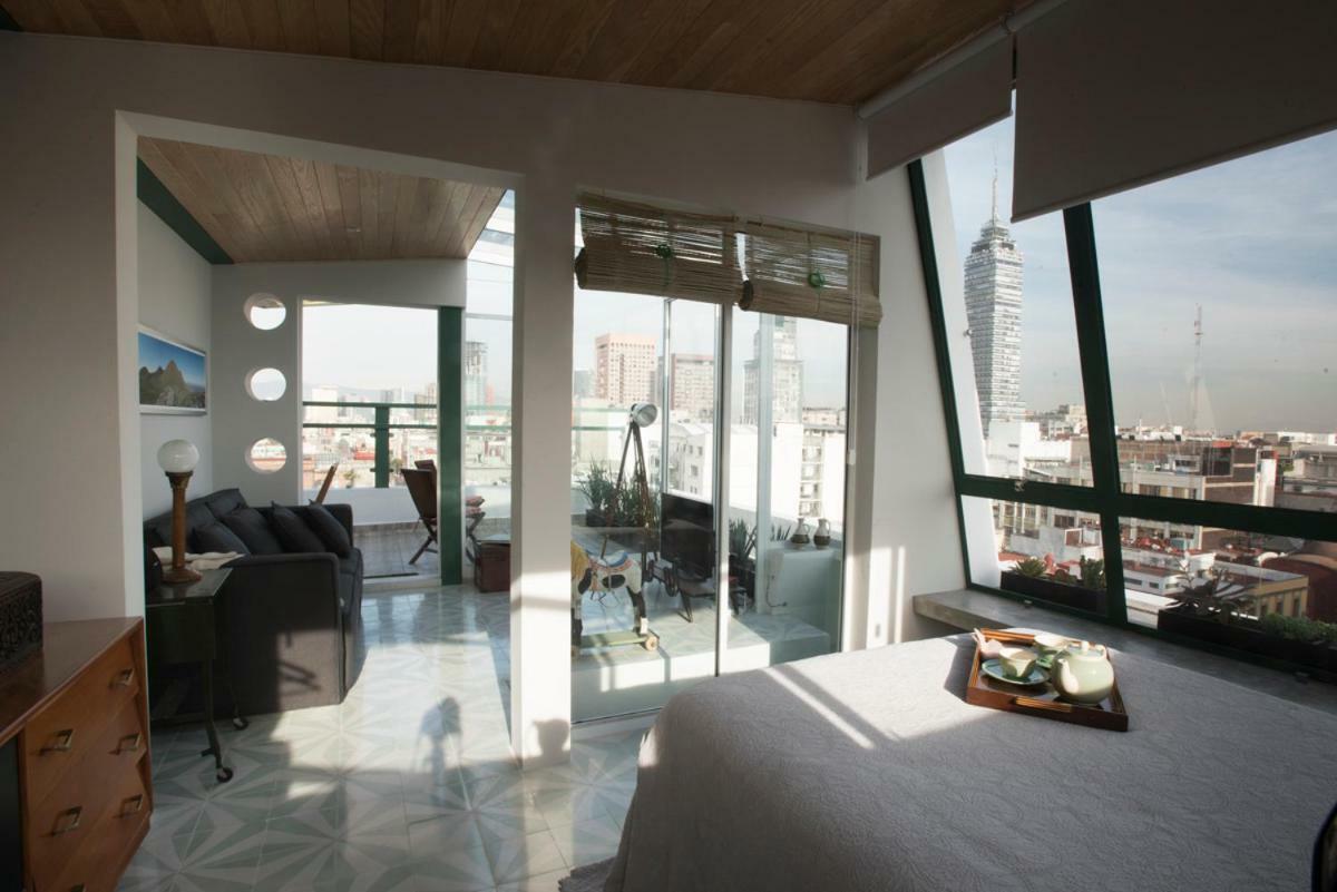 Ferienwohnung Duplex/Terraza Privada En Corazon Centro Historico Mexiko-Stadt Exterior foto