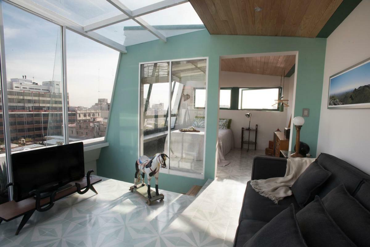 Ferienwohnung Duplex/Terraza Privada En Corazon Centro Historico Mexiko-Stadt Exterior foto